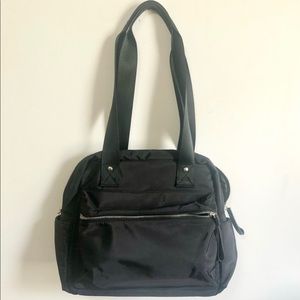Sondra Robert’s black Nylon purse